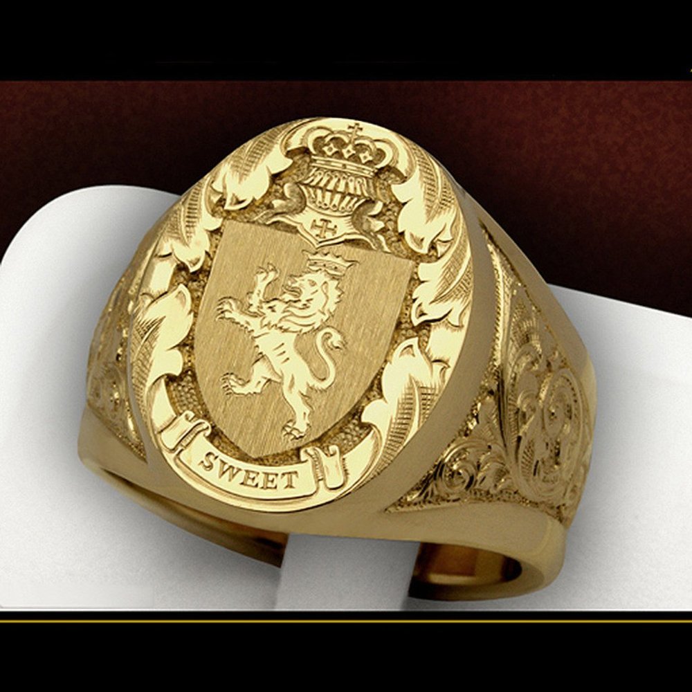 Stylish Punk Vintage Lion Design Animal Rock Rings for Men, MLNN1373